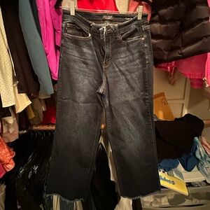 Judy Blue wide leg cropped jeans worn 1 time
